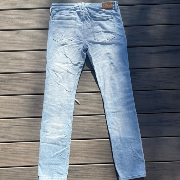 American Eagle; Airflex; Light Blue; Ripped Style; Slim Fit Jeans; Women's 33/34 - Picture 8 of 8